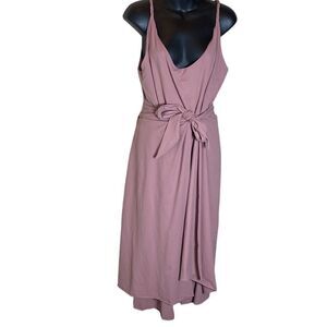 Tom foolery Los Angeles hand sewn drop seat jumpsuit  tie around pink xl